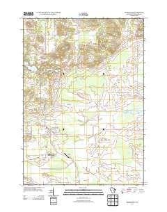 Redgranite Wisconsin Historical topographic map, 1:24000 scale, 7.5 X 7.5 Minute, Year 2013