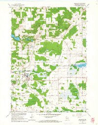 Redgranite Wisconsin Historical topographic map, 1:24000 scale, 7.5 X 7.5 Minute, Year 1961
