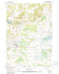 Redgranite Wisconsin Historical topographic map, 1:24000 scale, 7.5 X 7.5 Minute, Year 1961