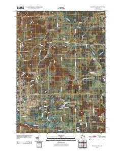 Reedsburg East Wisconsin Historical topographic map, 1:24000 scale, 7.5 X 7.5 Minute, Year 2010