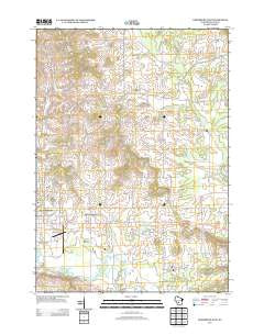 Reedsburg East Wisconsin Historical topographic map, 1:24000 scale, 7.5 X 7.5 Minute, Year 2013