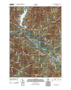 Reedsburg West Wisconsin Historical topographic map, 1:24000 scale, 7.5 X 7.5 Minute, Year 2010