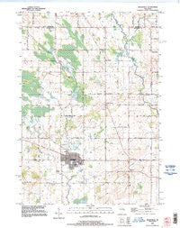 Reedsville Wisconsin Historical topographic map, 1:24000 scale, 7.5 X 7.5 Minute, Year 1992