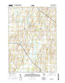 Reeseville Wisconsin Current topographic map, 1:24000 scale, 7.5 X 7.5 Minute, Year 2015