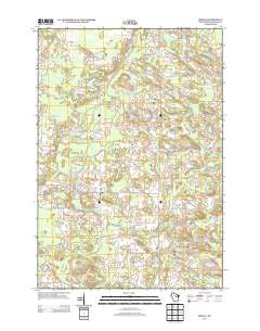Regina Wisconsin Historical topographic map, 1:24000 scale, 7.5 X 7.5 Minute, Year 2013