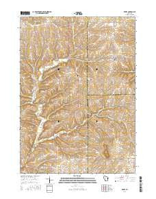 Rewey Wisconsin Current topographic map, 1:24000 scale, 7.5 X 7.5 Minute, Year 2016