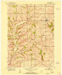Rewey Wisconsin Historical topographic map, 1:24000 scale, 7.5 X 7.5 Minute, Year 1952