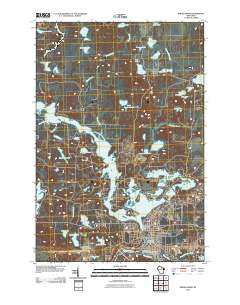 Rhinelander Wisconsin Historical topographic map, 1:24000 scale, 7.5 X 7.5 Minute, Year 2010