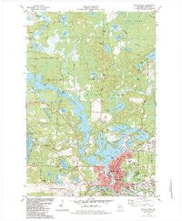 Rhinelander Wisconsin Historical topographic map, 1:24000 scale, 7.5 X 7.5 Minute, Year 1982