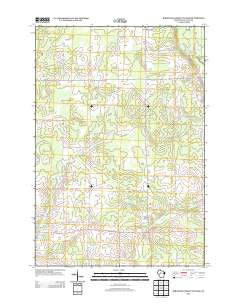Rib River Lookout Tower Wisconsin Historical topographic map, 1:24000 scale, 7.5 X 7.5 Minute, Year 2013