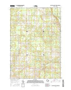 Rib River Lookout Tower Wisconsin Current topographic map, 1:24000 scale, 7.5 X 7.5 Minute, Year 2015