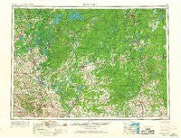 Rice Lake Wisconsin Historical topographic map, 1:250000 scale, 1 X 2 Degree, Year 1953