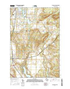 Rice Lake South Wisconsin Current topographic map, 1:24000 scale, 7.5 X 7.5 Minute, Year 2015