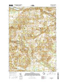Richford Wisconsin Current topographic map, 1:24000 scale, 7.5 X 7.5 Minute, Year 2015