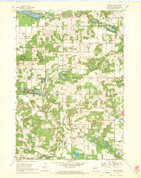 Richford Wisconsin Historical topographic map, 1:24000 scale, 7.5 X 7.5 Minute, Year 1968