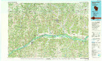 Richland Center Wisconsin Historical topographic map, 1:100000 scale, 30 X 60 Minute, Year 1985