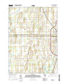 Richwood Wisconsin Current topographic map, 1:24000 scale, 7.5 X 7.5 Minute, Year 2015