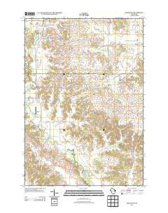 Ridgeland Wisconsin Historical topographic map, 1:24000 scale, 7.5 X 7.5 Minute, Year 2013
