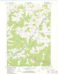 Ringle Wisconsin Historical topographic map, 1:24000 scale, 7.5 X 7.5 Minute, Year 1982
