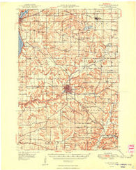 River Falls Wisconsin Historical topographic map, 1:62500 scale, 15 X 15 Minute, Year 1949