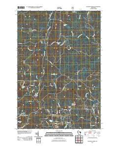 Roaring Rapids Wisconsin Historical topographic map, 1:24000 scale, 7.5 X 7.5 Minute, Year 2011