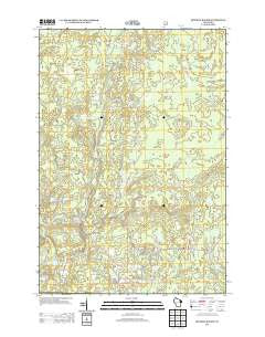 Roaring Rapids Wisconsin Historical topographic map, 1:24000 scale, 7.5 X 7.5 Minute, Year 2013