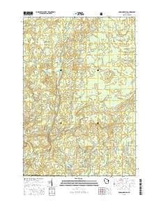 Roaring Rapids Wisconsin Current topographic map, 1:24000 scale, 7.5 X 7.5 Minute, Year 2015