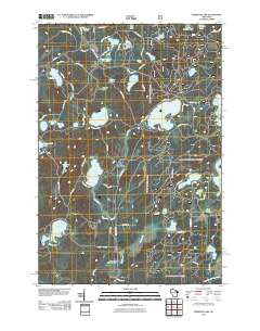 Roberts Lake Wisconsin Historical topographic map, 1:24000 scale, 7.5 X 7.5 Minute, Year 2011