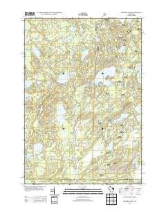 Roberts Lake Wisconsin Historical topographic map, 1:24000 scale, 7.5 X 7.5 Minute, Year 2013