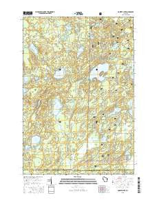 Roberts Lake Wisconsin Current topographic map, 1:24000 scale, 7.5 X 7.5 Minute, Year 2015