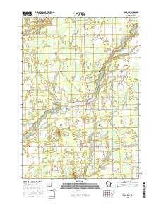 Roche A Cri Wisconsin Current topographic map, 1:24000 scale, 7.5 X 7.5 Minute, Year 2015