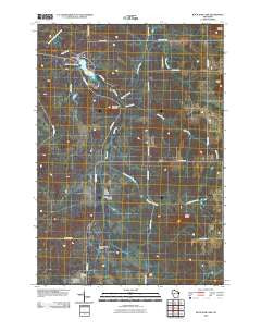 Rock Dam Lake Wisconsin Historical topographic map, 1:24000 scale, 7.5 X 7.5 Minute, Year 2010