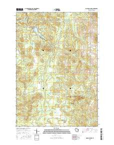 Rock Dam Lake Wisconsin Current topographic map, 1:24000 scale, 7.5 X 7.5 Minute, Year 2015