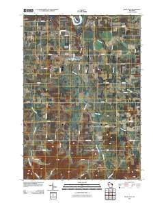 Rock Falls Wisconsin Historical topographic map, 1:24000 scale, 7.5 X 7.5 Minute, Year 2010