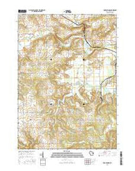 Rock Springs Wisconsin Current topographic map, 1:24000 scale, 7.5 X 7.5 Minute, Year 2016