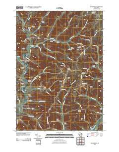 Rockbridge Wisconsin Historical topographic map, 1:24000 scale, 7.5 X 7.5 Minute, Year 2010