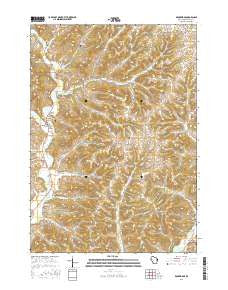 Rockbridge Wisconsin Current topographic map, 1:24000 scale, 7.5 X 7.5 Minute, Year 2016