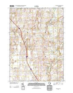 Rockdale Wisconsin Historical topographic map, 1:24000 scale, 7.5 X 7.5 Minute, Year 2013