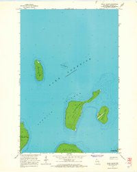 Rocky Island Wisconsin Historical topographic map, 1:24000 scale, 7.5 X 7.5 Minute, Year 1963