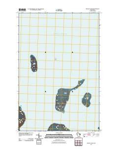 Rocky Island Wisconsin Historical topographic map, 1:24000 scale, 7.5 X 7.5 Minute, Year 2011