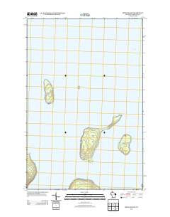 Rocky Island Wisconsin Historical topographic map, 1:24000 scale, 7.5 X 7.5 Minute, Year 2013