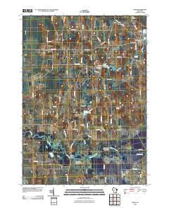Rome Wisconsin Historical topographic map, 1:24000 scale, 7.5 X 7.5 Minute, Year 2010