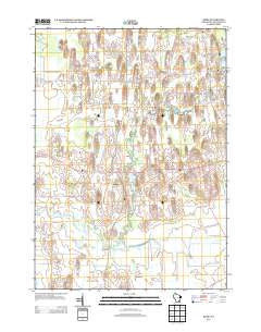 Rome Wisconsin Historical topographic map, 1:24000 scale, 7.5 X 7.5 Minute, Year 2013