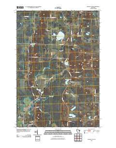 Rosholt NW Wisconsin Historical topographic map, 1:24000 scale, 7.5 X 7.5 Minute, Year 2010