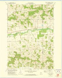 Rossman Creek Wisconsin Historical topographic map, 1:24000 scale, 7.5 X 7.5 Minute, Year 1973