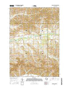 Rossman Creek Wisconsin Current topographic map, 1:24000 scale, 7.5 X 7.5 Minute, Year 2015