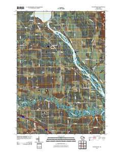 Round Bluff Wisconsin Historical topographic map, 1:24000 scale, 7.5 X 7.5 Minute, Year 2010