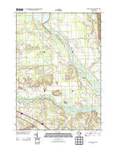 Round Bluff Wisconsin Historical topographic map, 1:24000 scale, 7.5 X 7.5 Minute, Year 2013