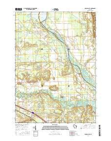 Round Bluff Wisconsin Current topographic map, 1:24000 scale, 7.5 X 7.5 Minute, Year 2016