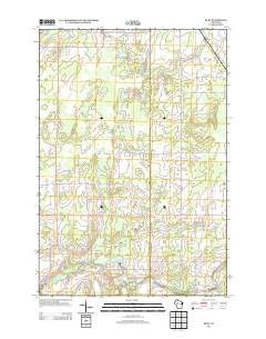 Ruby Wisconsin Historical topographic map, 1:24000 scale, 7.5 X 7.5 Minute, Year 2013